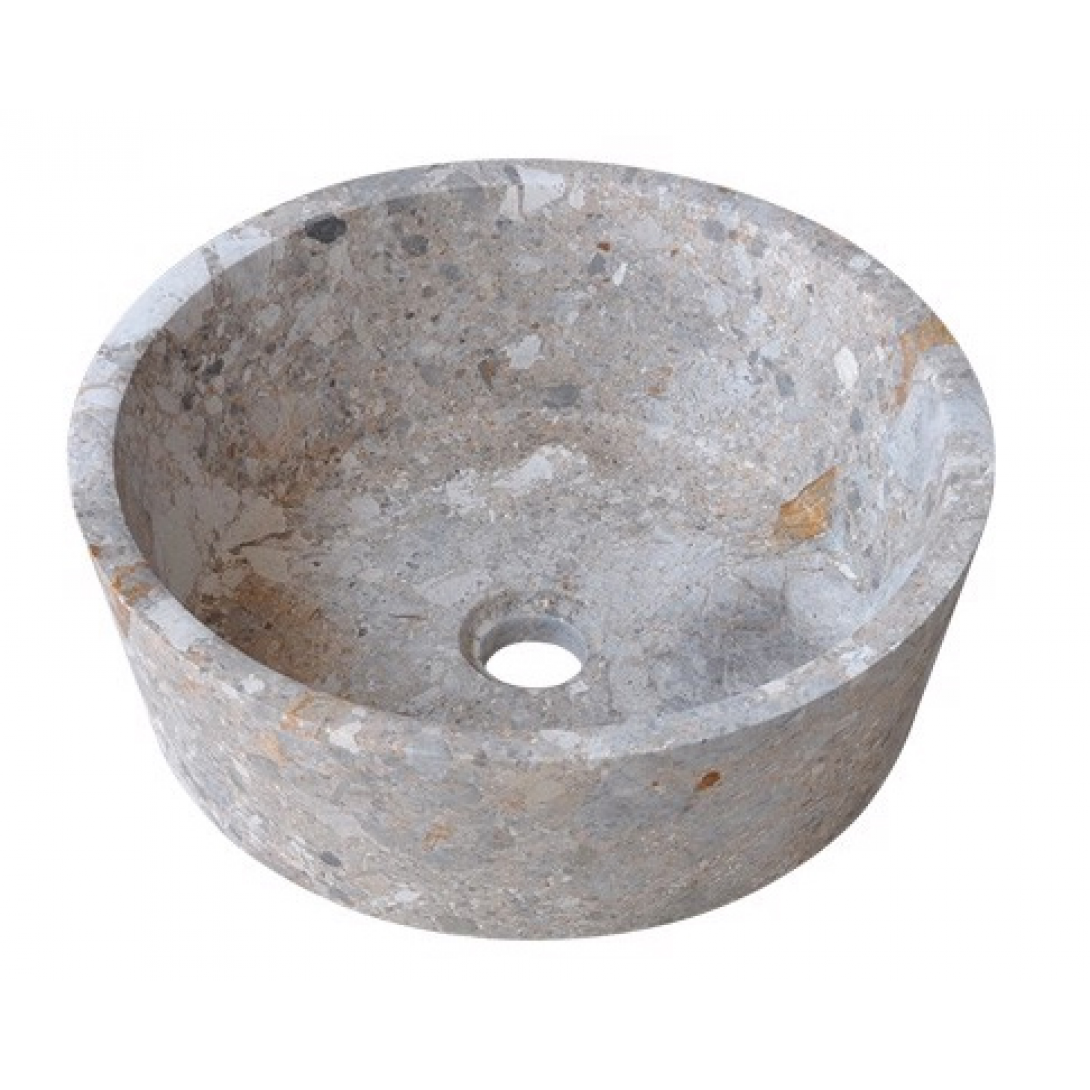 Chậu Rửa Mặt Lavabo Kanly MAR7E1I Đặt Bàn Đá Marble 400x150 mm - Tuấn Đức