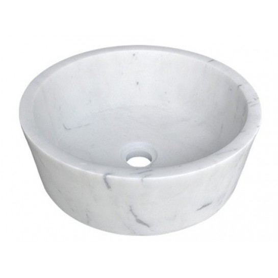 Chậu rửa mặt lavabo đá Kanly MAR7E3 trắng sữa
