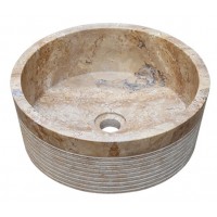 Chậu Rửa Mặt Lavabo Kanly MAR8E Đặt Bàn Đá Marble Nguyên Khối