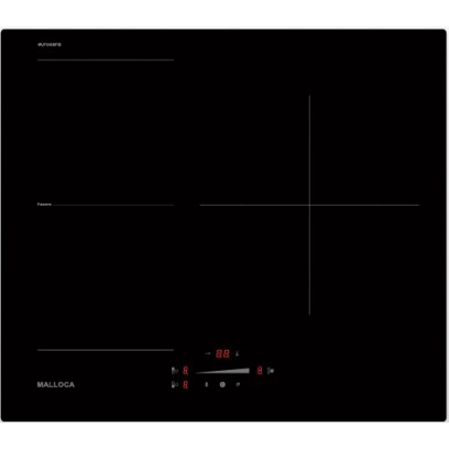 Bếp Từ Malloca MI 593 FZ Mặt Kính Đen 3 Vùng Nấu 7400W - Tuấn Đức