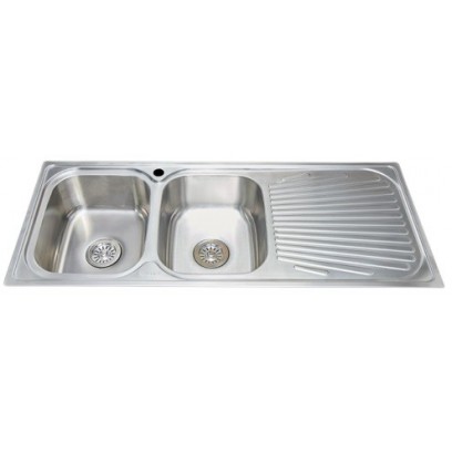 Chậu Rửa Chén Malloca MS 1026R Inox 304 2 Hộc Cánh Phải