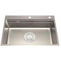 Chậu Rửa Chén Bát Malloca MS 7650 (MS7650) Linen Inox 304 1 Hộc