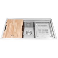 Chậu Rửa Chén Malloca Slide MS 781 1 Hộc Kèm Rổ Thớt