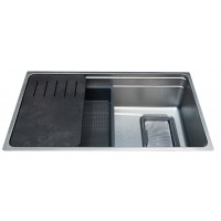 Chậu Rửa Chén Bát Malloca MS7743SI Inox 304 Màu Bạc 1 Hộc