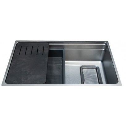 Chậu Rửa Chén Bát Malloca MS7743SI Inox 304 Màu Bạc 1 Hộc - Tuấn Đức