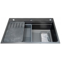 Chậu Rửa Chén Bát Malloca MS7750GR Inox 304 Màu Xám 1 Hộc