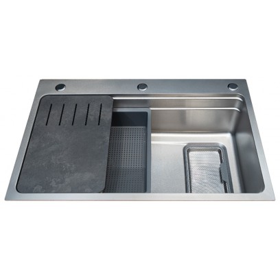 Chậu Rửa Chén Bát Malloca MS7750SI Inox 304 Màu Bạc 1 Hộc - Tuấn Đức