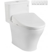 Bồn Cầu Điện Tử TOTO MS857CDW23 Nắp Rửa Washlet TCF47360GAA S7 Giấu Dây