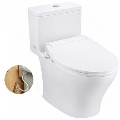 Bồn Cầu TOTO MS857DE6#XW Nắp Cơ Ecowasher TCW11S - Tuấn Đức