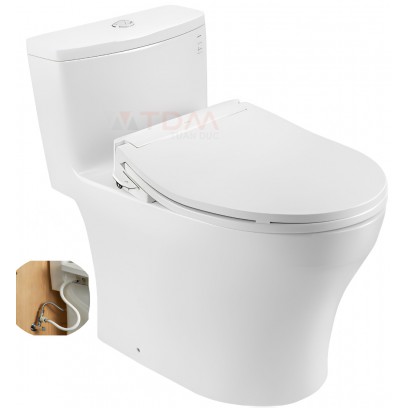 Bồn Cầu TOTO MS885DE6#XW Nắp Cơ Ecowasher TCW11S - Tuấn Đức
