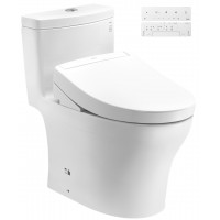 Bồn Cầu Điện Tử TOTO MS889CDRW25#XW Nắp TCF34461GAA Dòng S5