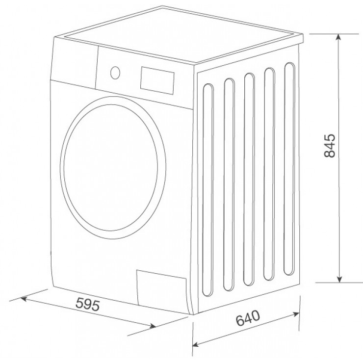 Thông số sản phẩm Máy Giặt Và Máy Sấy Malloca: Máy sấy MTD 010 SIL