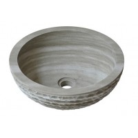 Chậu Rửa Mặt Lavabo Kanly MAR25Bi Đặt Bàn Đá Marble 400x150 mm