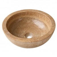 Chậu Rửa Mặt Lavabo Kanly ONY19I Đặt Bàn Đá Marble Tự Nhiên 400x150 mm