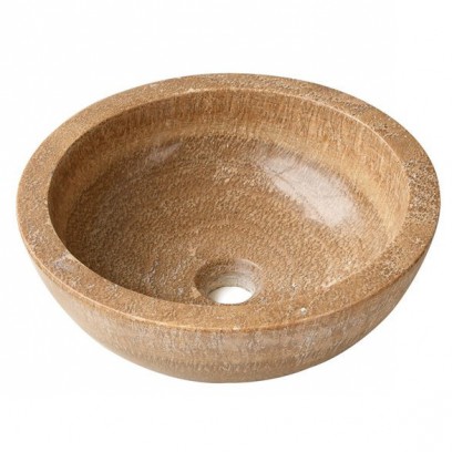 Chậu Rửa Mặt Lavabo Kanly ONY19I Đặt Bàn Đá Marble Tự Nhiên 400x150 mm