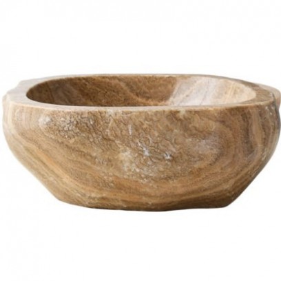 Chậu rửa mặt lavabo đá Kanly ONY59I onyx tự nhiên nâu vân gỗ