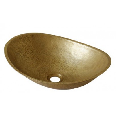 Chậu Lavabo Kanly RSC047V Đặt Bàn Đồng Thau Hình Lá Trôi 430x350x120 mm