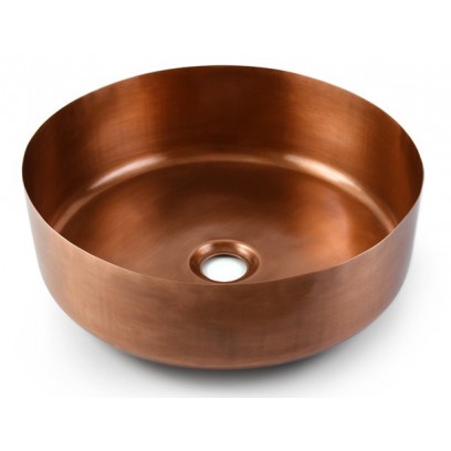 Chậu Lavabo Kanly RSC402V Đặt Bàn Đồng Thau Kiểu Cổ Tròn 376x115 mm