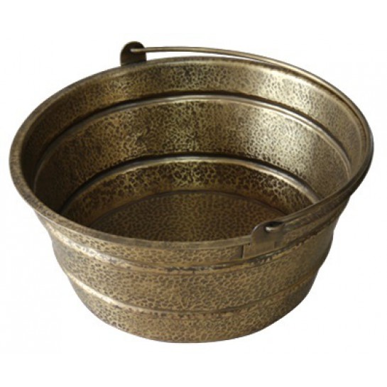 Chậu rửa mặt lavabo Kanly RSC411V bằng đồng cổ điển hình tròn