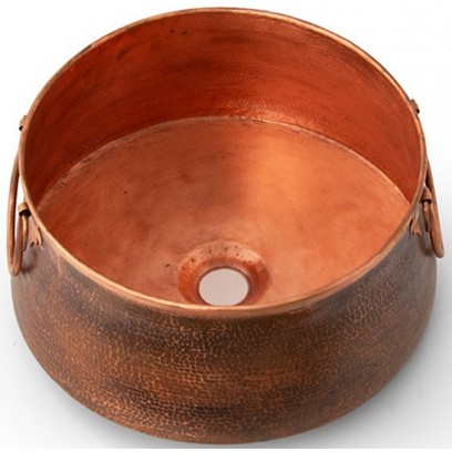 Chậu Lavabo Kanly RSC414V Đặt Bàn Đồng Thau Giả Cổ - Tuấn Đức