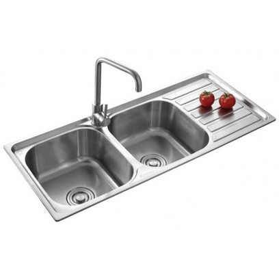 Bồn Rửa Chén Toàn Thắng T10545 2 Hộc Cánh Phải 1050x450 mm Inox 201
