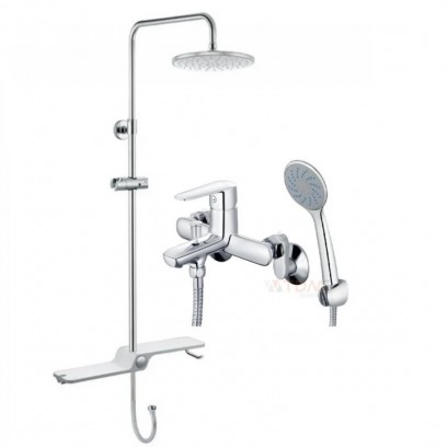 Bộ Vòi Sen Cây Caesar S383C/BS126 Nóng Lạnh Vòi Sen Cây