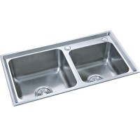 Bồn Rửa Chén Toàn Thắng T8043 2 hộc Inox 201 800x430 mm