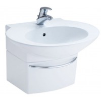 Chậu Rửa Mặt Lavabo COTTO SC01027 Charisma Chân Ngắn