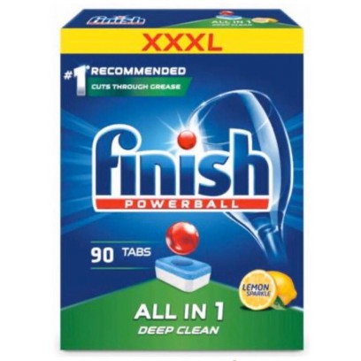 Hộp Viên Rửa Chén Finish Powerball All In 1 XXXL 90 Viên Hộp Viên Rửa Chén Finish Powerball All In 1 XXXL 90 Viên