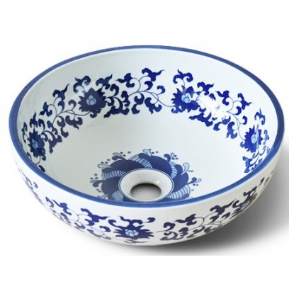 Chậu Rửa Mặt Lavabo Kanly SU118 Đặt Bàn Sứ Mỹ Thuật 415x150 mm