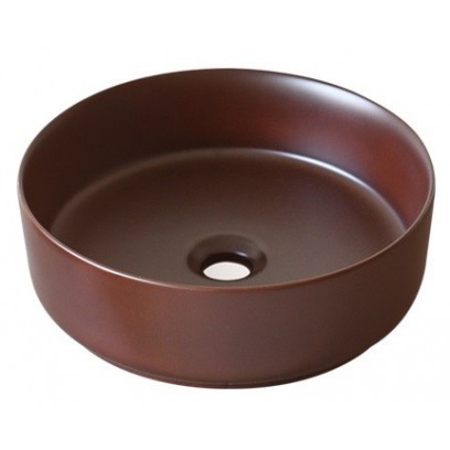 Chậu Lavabo Kanly SU521 Đặt Bàn Sứ Tròn Màu Nâu 360x120 mm