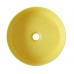 Chậu rửa mặt lavabo Kanly SU524 sứ màu vàng hình tròn