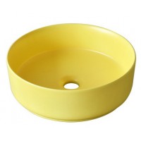 Chậu Lavabo Kanly SU524 Đặt Bàn Sứ Tròn Màu Vàng 360x120 mm