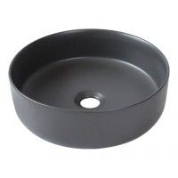 Chậu Lavabo Kanly SU527 Đặt Bàn Sứ Tròn Màu Xám 360x120 mm