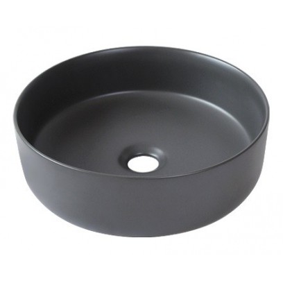 Chậu Lavabo Kanly SU527 Đặt Bàn Sứ Tròn Màu Xám 360x120 mm