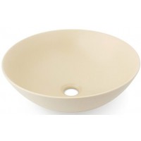 Chậu Lavabo Kanly SU5311 Đặt Bàn Sứ Tròn Màu Be