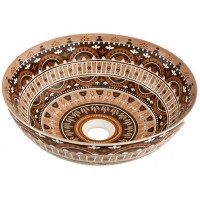 Chậu Rửa Mặt Lavabo Kanly SU712 Đặt Bàn Sứ Mỹ Thuật 400x150 mm