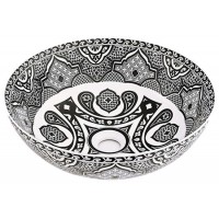 Chậu Rửa Mặt Lavabo Kanly SU713 Đặt Bàn Sứ Mỹ Thuật 400x150 mm