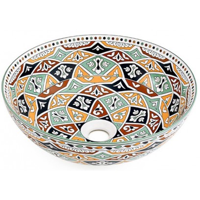 Chậu Rửa Mặt Lavabo Kanly SU714 Đặt Bàn Sứ Mỹ Thuật 400x150 mm