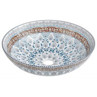 Chậu Rửa Mặt Lavabo Kanly SU715 Đặt Bàn Sứ Mỹ Thuật 400x120 mm