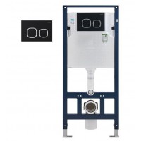 Két Nước Âm Tường MOEN SW8001A Kèm Nút Nhấn Màu Đen