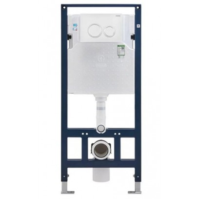 Két Nước Âm Tường MOEN SW8001B Kèm Nút Nhấn Màu Bạc