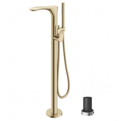 Vòi Sen Xả Bồn Tắm TOTO TBG01306BA#BFG/TBN01105B Nóng Lạnh Đặt Sàn Màu Vàng Pháp Mờ Vòi Sen Xả Bồn Tắm TOTO TBG01306BA#BFG/TBN01105B Nóng Lạnh Đặt Sàn Màu Vàng Pháp Mờ
