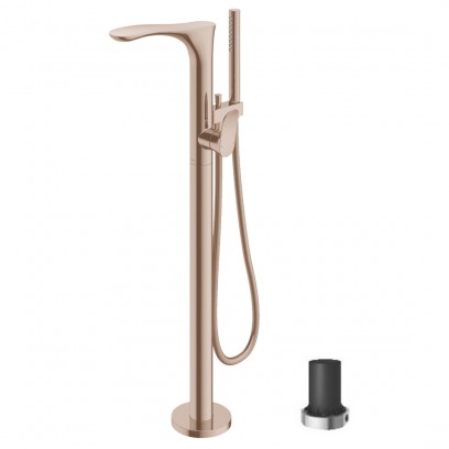 Vòi Sen Xả Bồn Tắm TOTO TBG01306BA#BRG/TBN01105B Đặt Sàn Màu Vàng Hồng Vòi Sen Bồn Tắm TOTO TBG01306BA#BRG/TBN01105B Nóng Lạnh Đặt Sàn Vàng Hồng