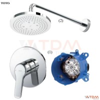 Sen Tắm TOTO TBG03303BA/TBN01001B/TBW01003A Âm Tường 1 Đường Nước