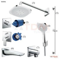 Sen Tắm TOTO TBG04304BA TBW02003A TBW02005V TBG02001B TBV02103B Âm Tường 3 Đường Nước