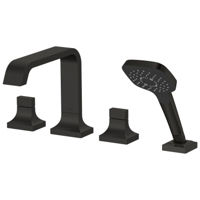 Vòi Sen Xả Bồn Tắm TOTO TBG08202A#MBL 4 Lỗ Gắn Thành Bồn Màu Đen Mờ
