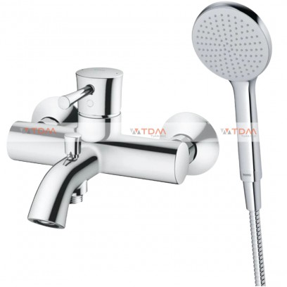 Vòi Sen Tắm Nóng Lạnh TOTO TBS02302V/TBW09000V Tay sen 1 chế độ
