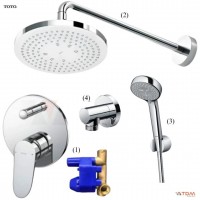 Sen Tắm Âm Tường TOTO TBS04304B TBW07012A TBW01003A 2 Đường Nước