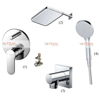 Sen Tắm Âm Tường TOTO TBS06304A TBS01304B1 TBW10020V TBW02013B TBW09000V 2 Đường Nước Sen tắm âm tường TOTO TBS06304A TBS01304B1 TBW10020V TBW02013B TBW09000V 2 thiết bị